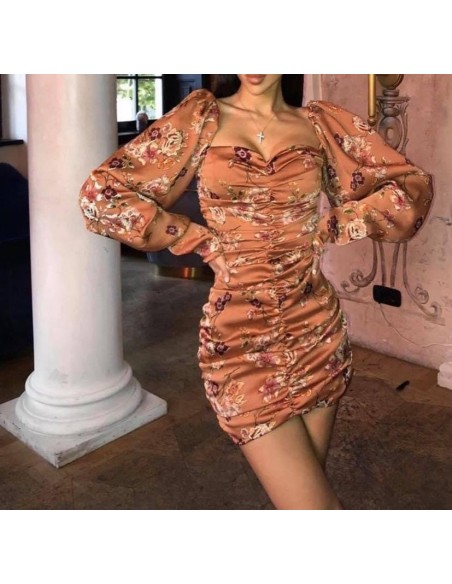 Vestido terciopelo flores