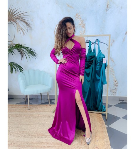 Vestido escote cruzado