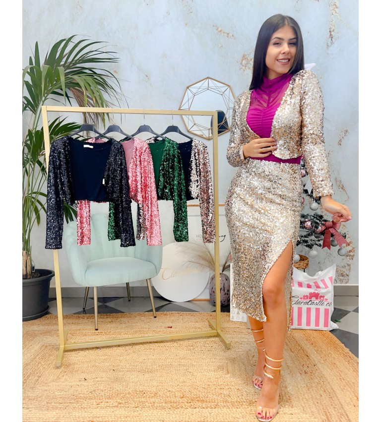 Americana crop lentejuela