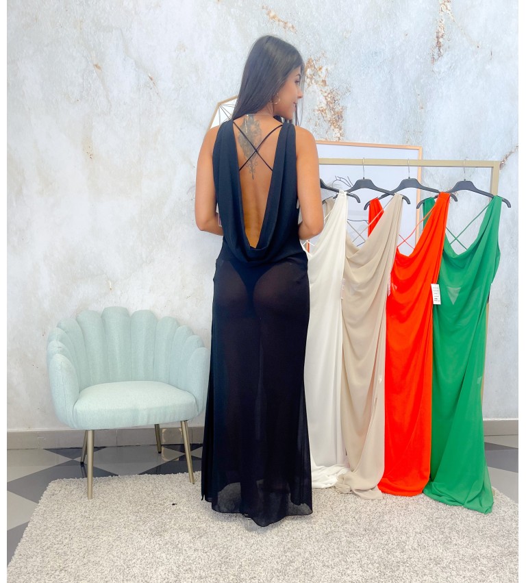 Vestido transparencia