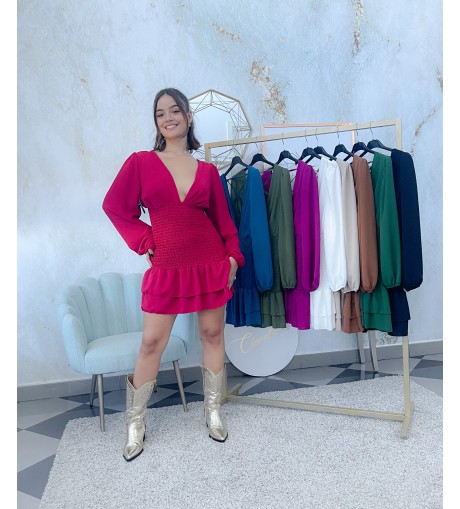 Vestido nido de abeja