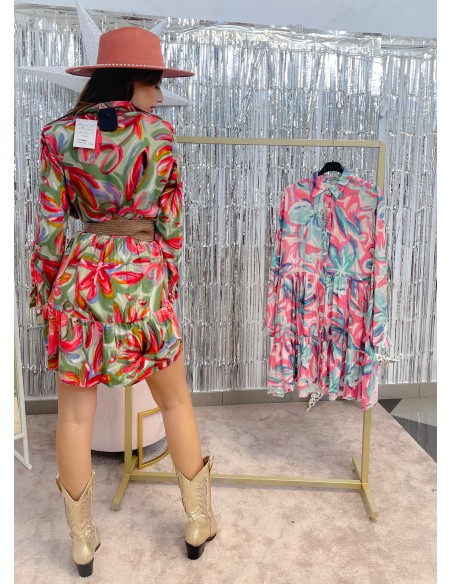 Vestido babydoll flores