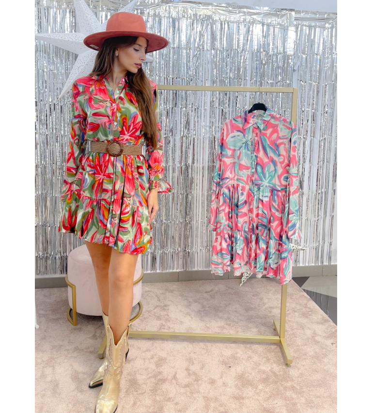 Vestido babydoll flores