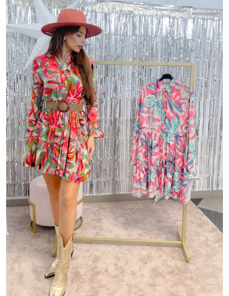 Vestido babydoll flores