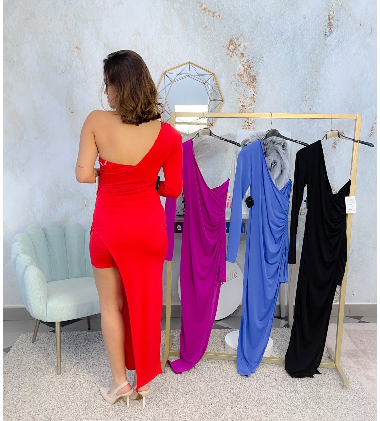 Vestido cóctel 1 manga