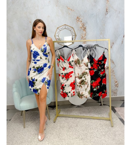 Vestido corto print flores 2