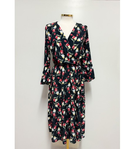 Vestido lazada flores
