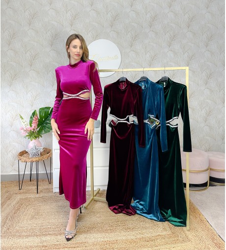 Vestido detalle brillantes*