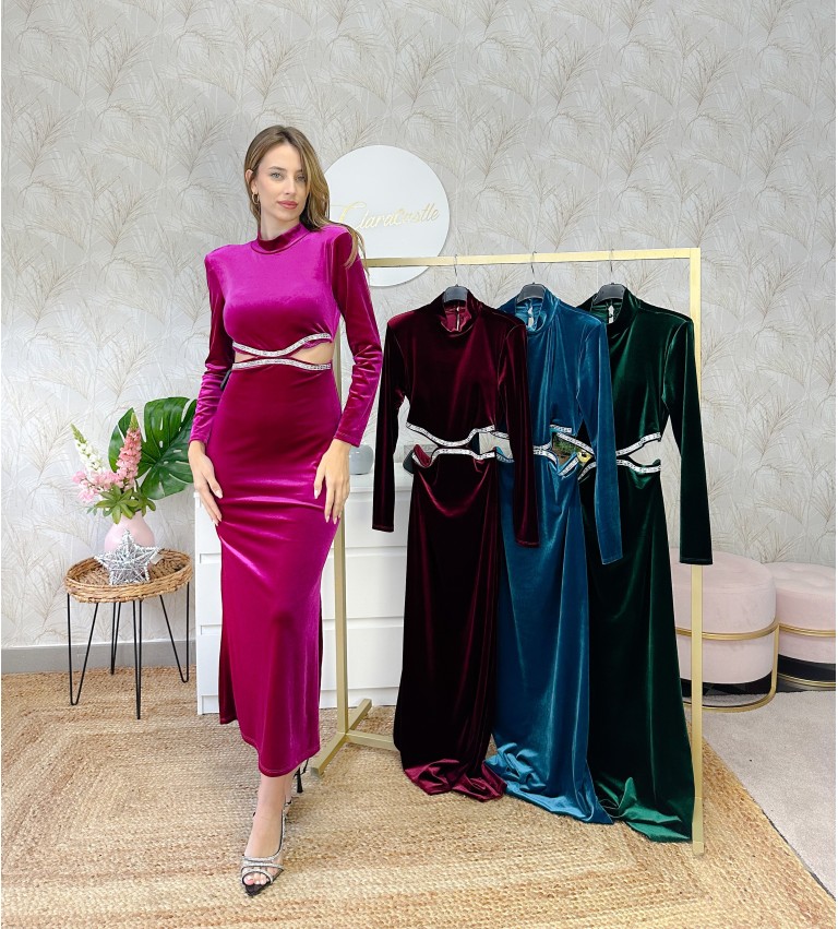 Vestido detalle brillantes*