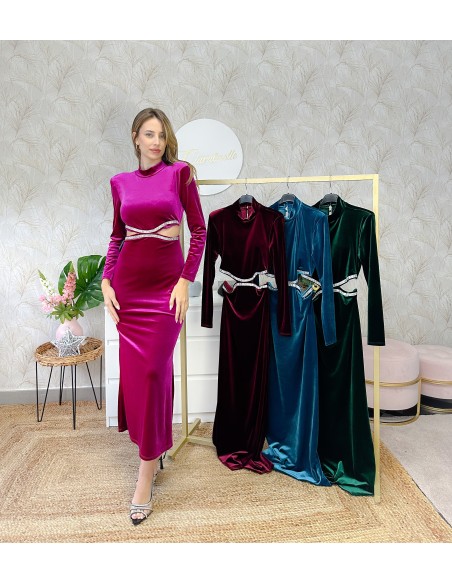 Vestido detalle brillantes*