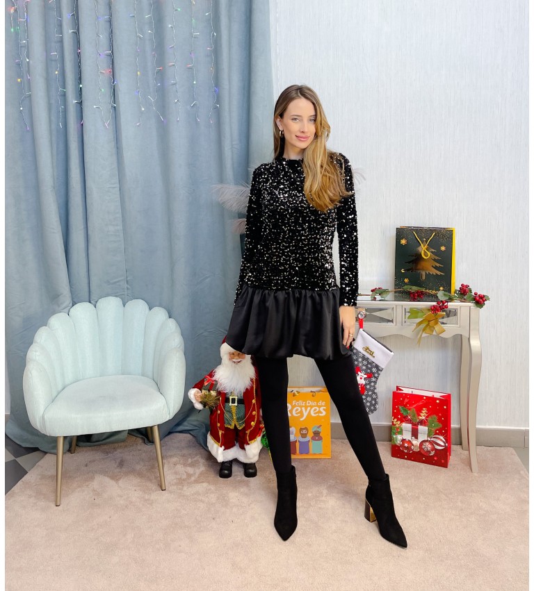 monoshort/ vestido lentejuela