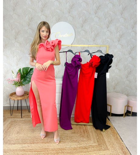 Vestido cóctel volante