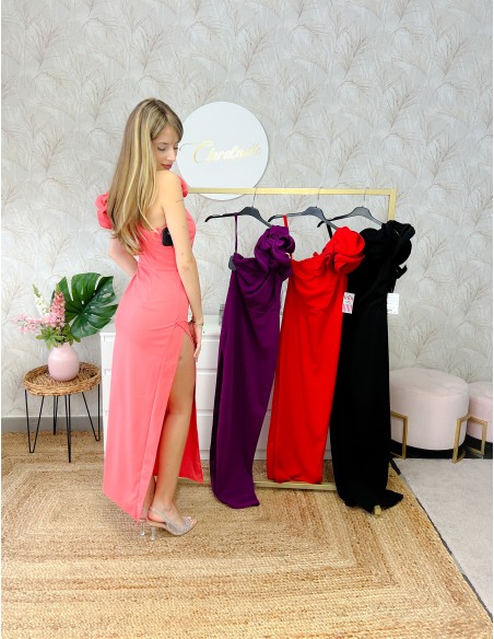 Vestido cóctel volante