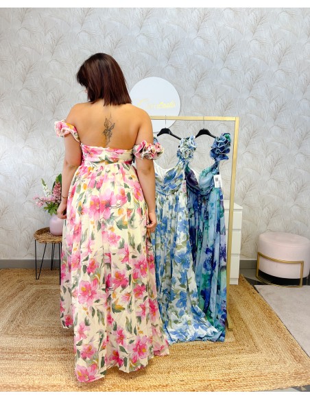 Vestido flores premium