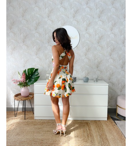 Vestido naranjas corto 2