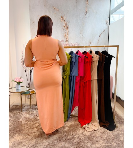 Vestido camisero atado 2