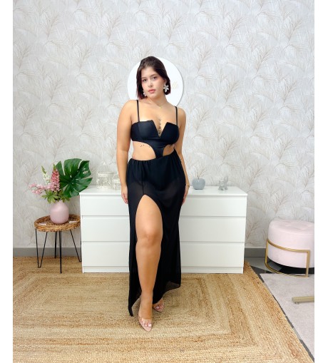 Vestido asimétrico black