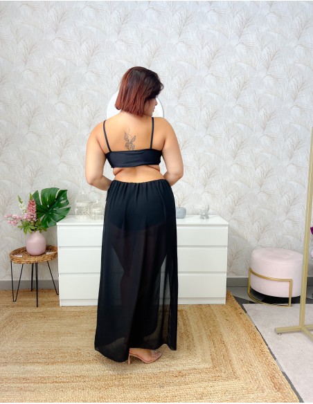 Vestido asimétrico black