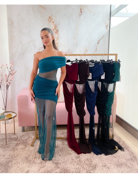 Vestido con transparencia