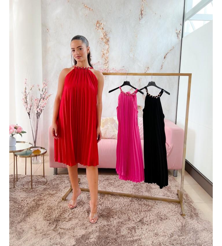 Vestido cadena cuello