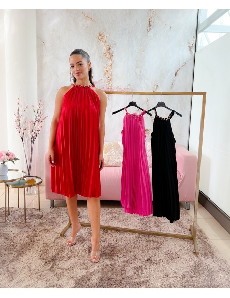 Vestido cadena cuello