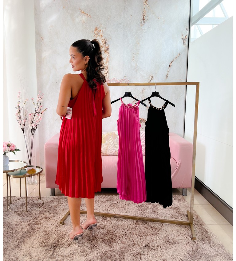 Vestido cadena cuello