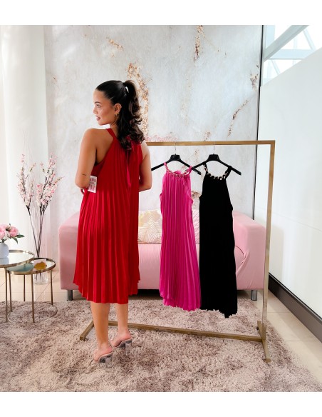 Vestido cadena cuello