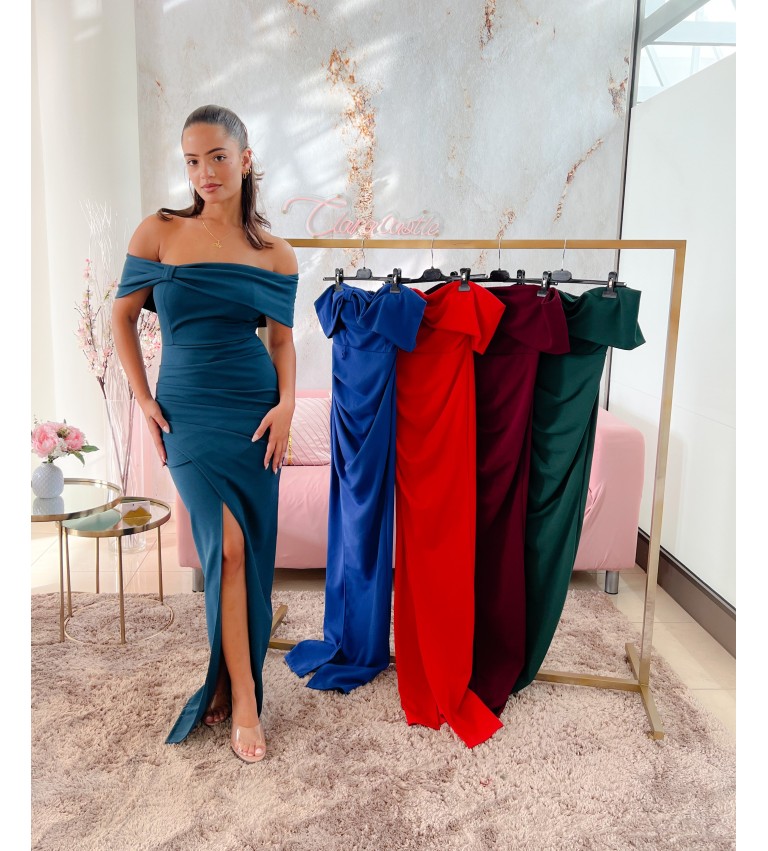 Vestido escote barco