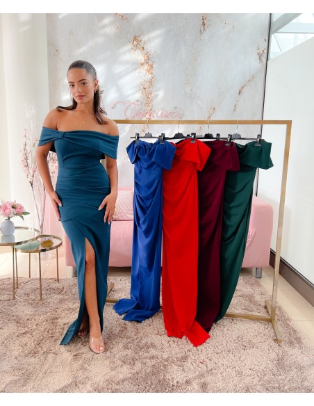 Vestido escote barco