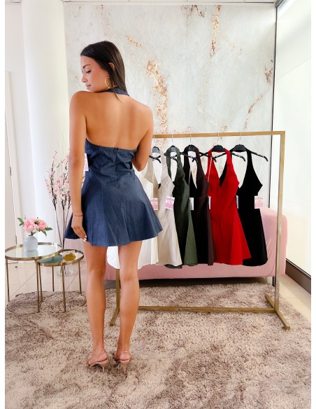 Vestido mini cremallera