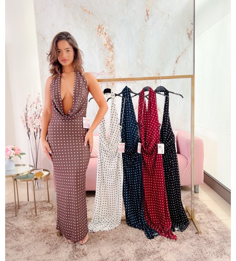 Vestido lunares buche