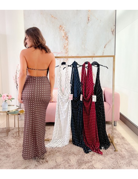 Vestido lunares buche