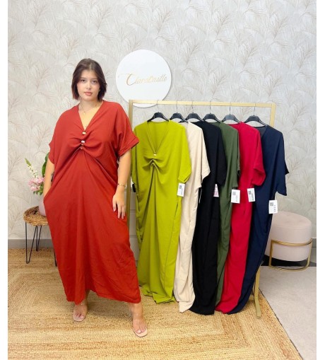 Vestido túnica abalorios