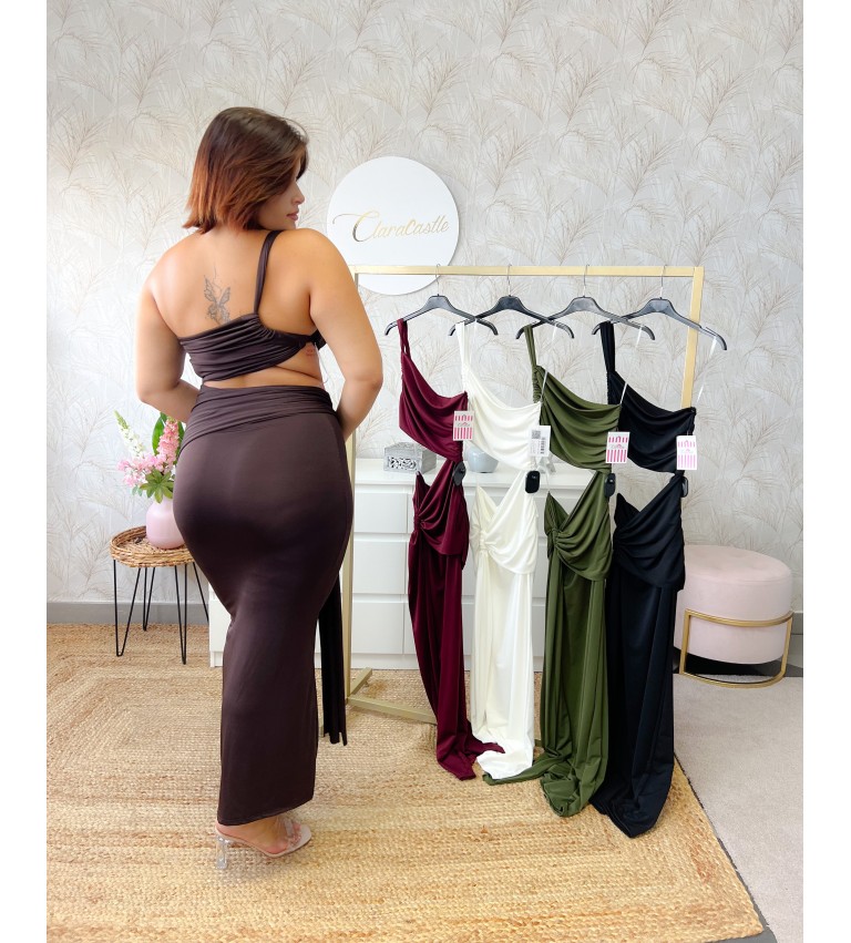 Vestido cut asimétrico