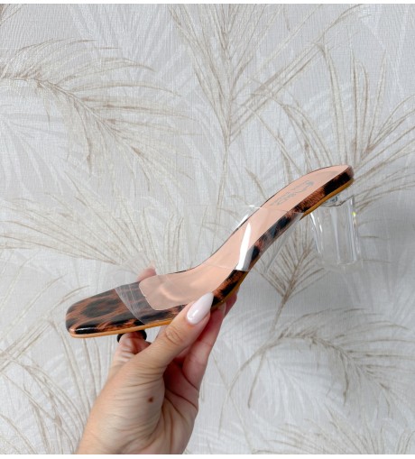 Sandalia suela leopard