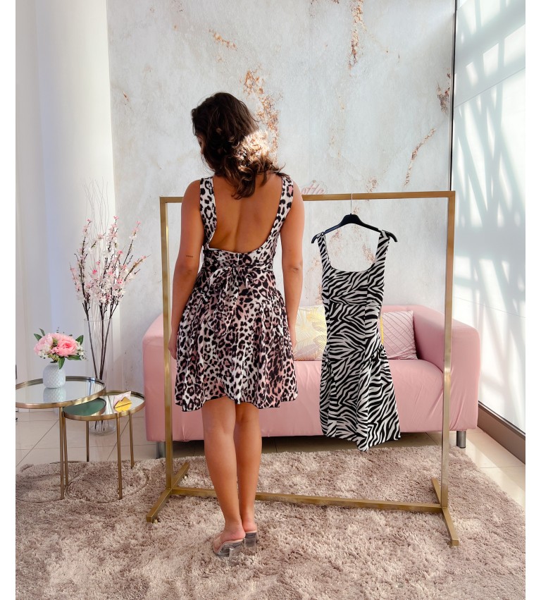 Vestido animal print