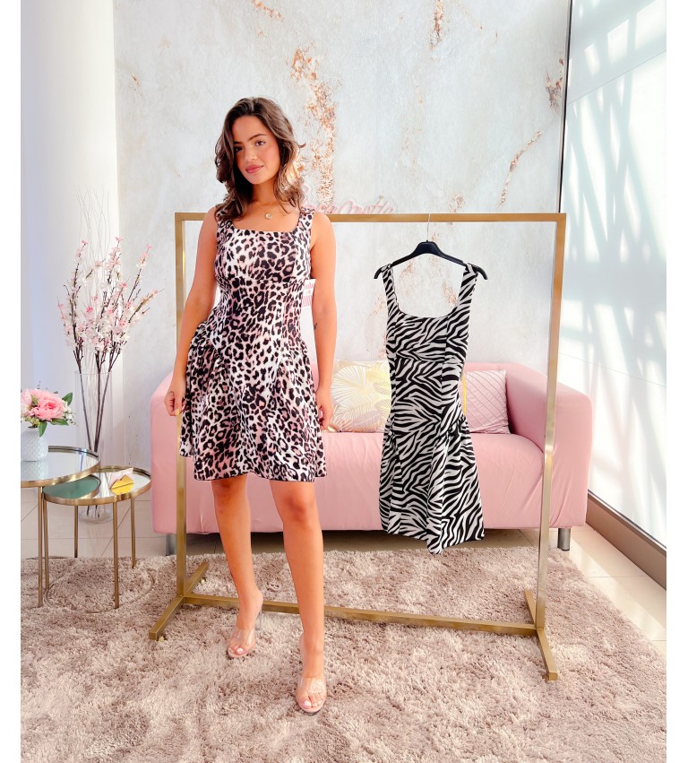 Vestido animal print