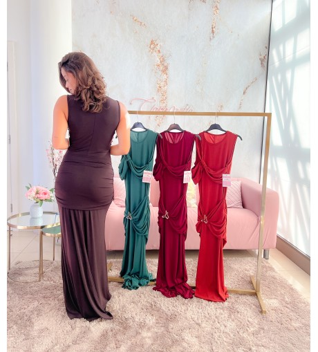 Vestido detalle dorado 2