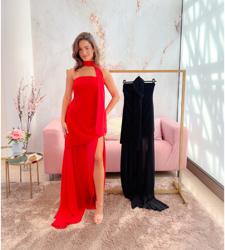 Vestido con transparencia