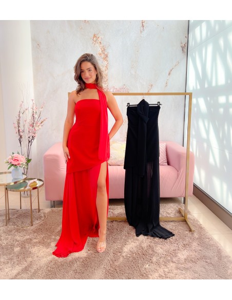 Vestido con transparencia