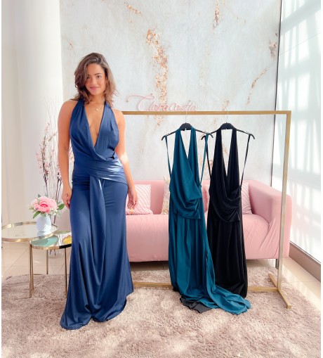 Vestido atado cuello