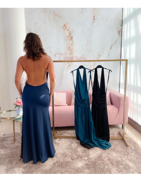 Vestido atado cuello