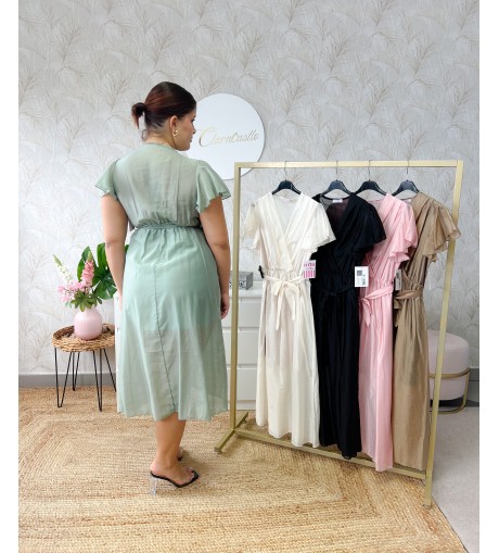 Vestido manga volante 2