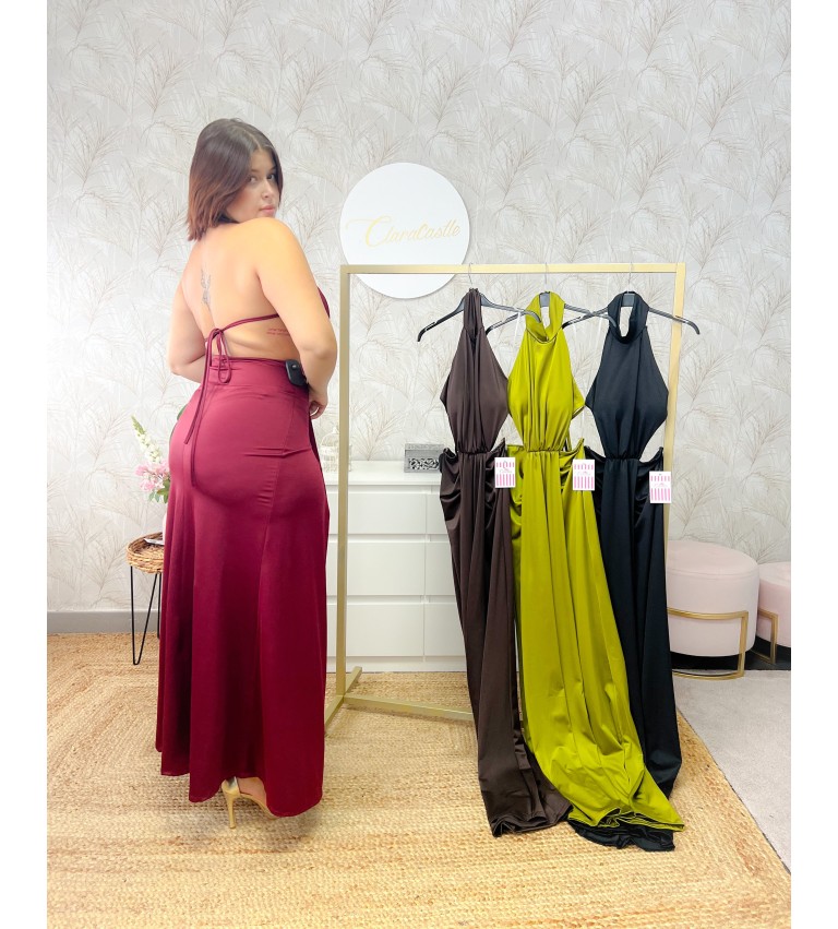 Vestido asimétrico largo