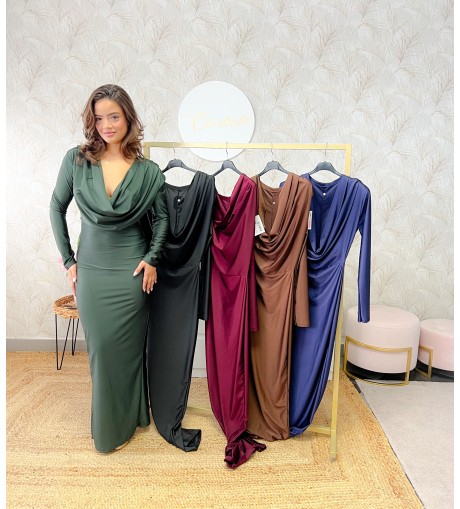 Vestido escote buche