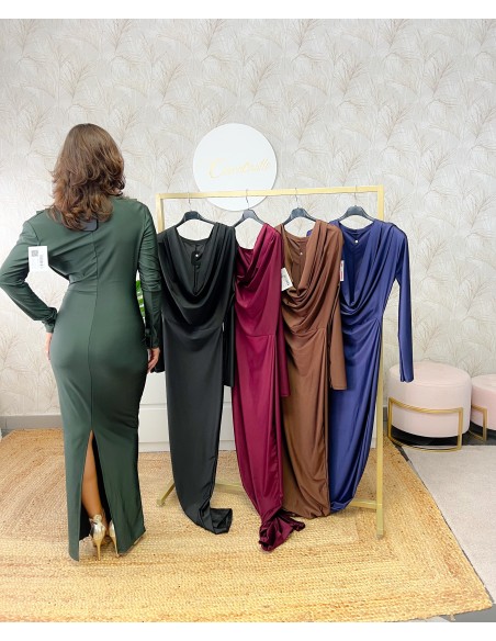 Vestido escote buche