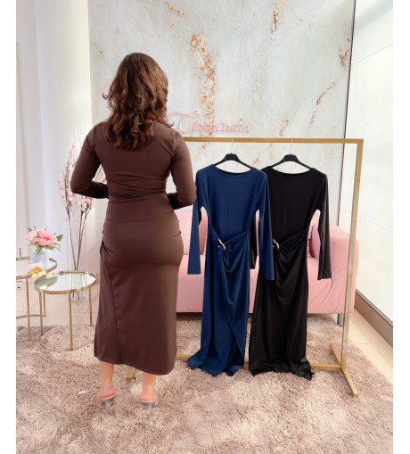 Vestido detalle dorado 2