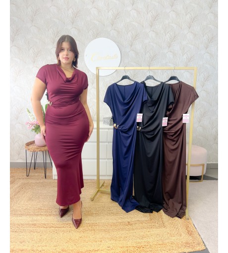 Vestido detalle dorado