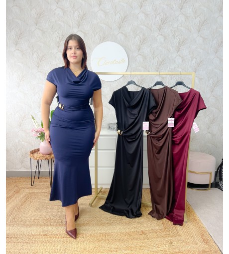 Vestido detalle dorado 2