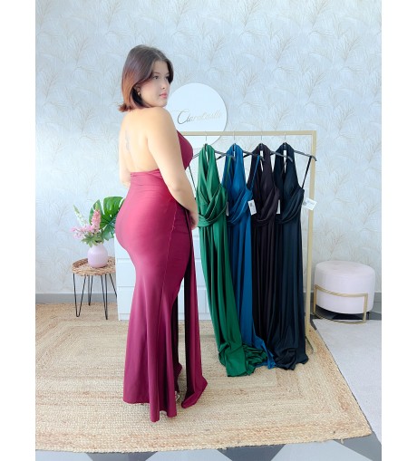 Vestido atado cuello 2